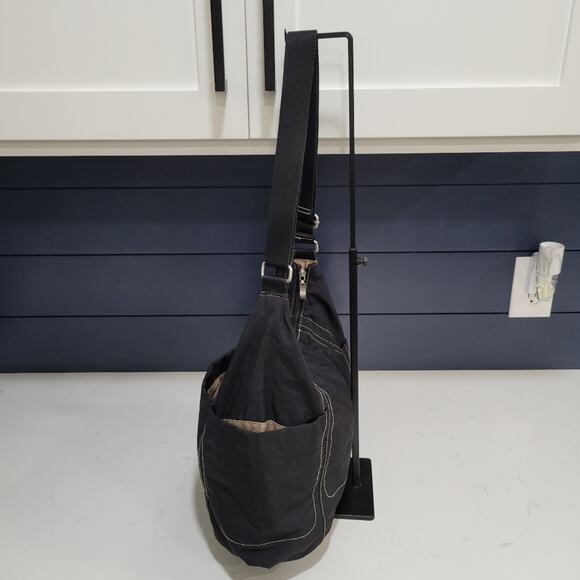 Baggallini Hobo Tote Nylon Adjustable Shoulder Strap Pockets Zip Center - Picture 3 of 10